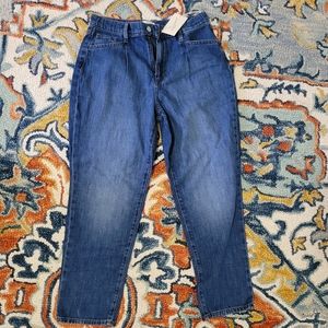 NWT tapered jeans with pleats